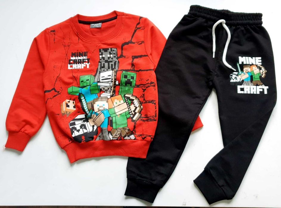 Minecraft nowy dres chłopięcy 116 cm