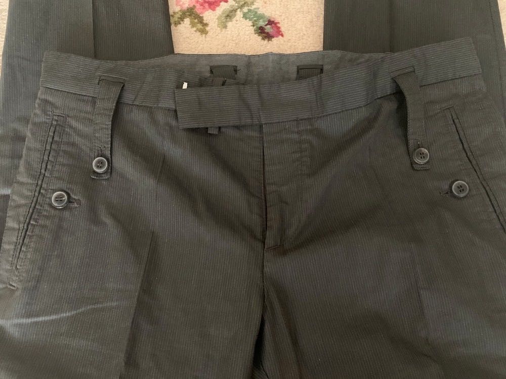 Классические мужские брюки zara хлопок лето демисезон в тонкую полоску