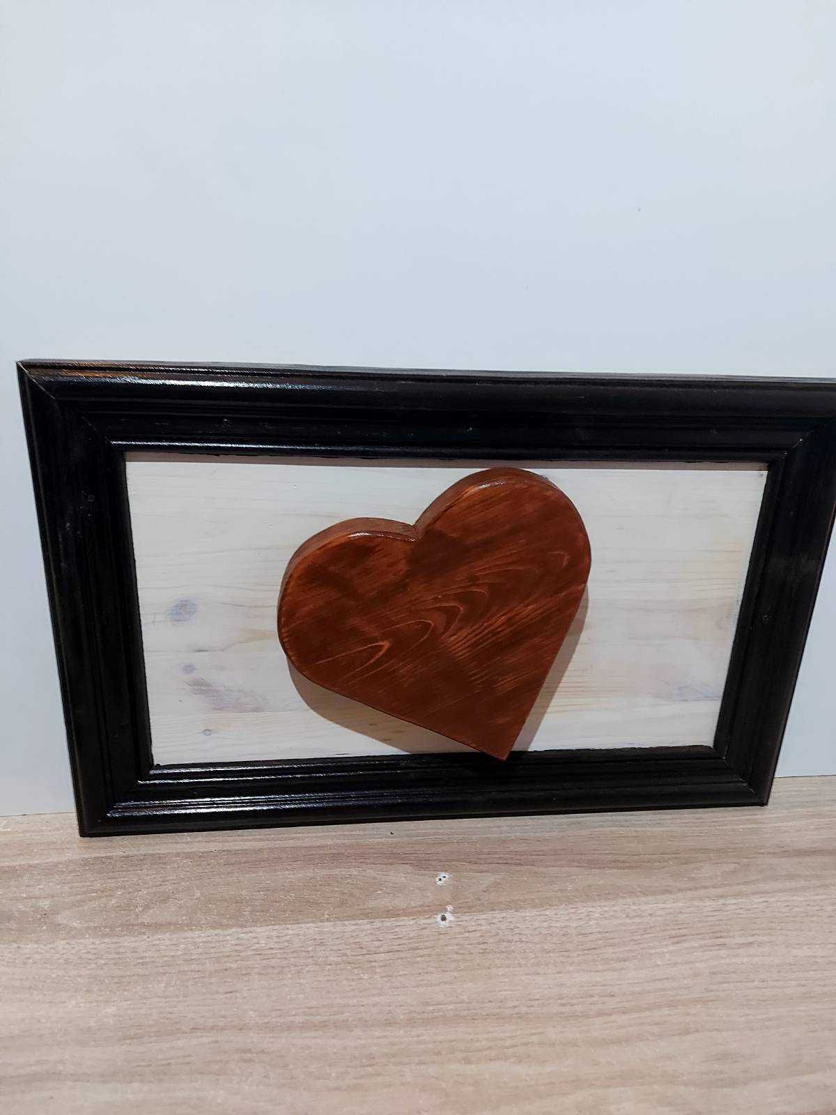 Obraz serce(drewniany)