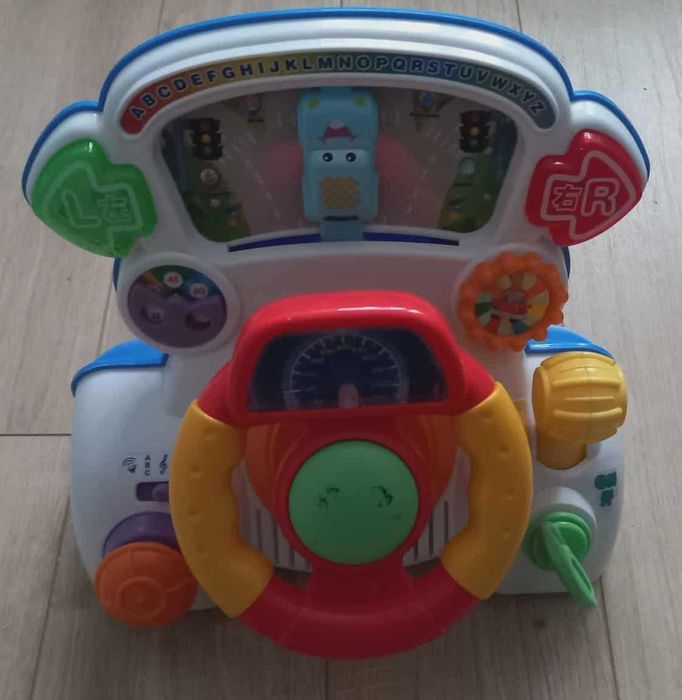 Leantoys Kierownica Edukacyjna Dźwięki + Światło