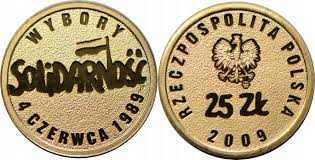 25 zł Solidarność Wybory 4 Czerwca Mennicza 1g Au Na Prezent