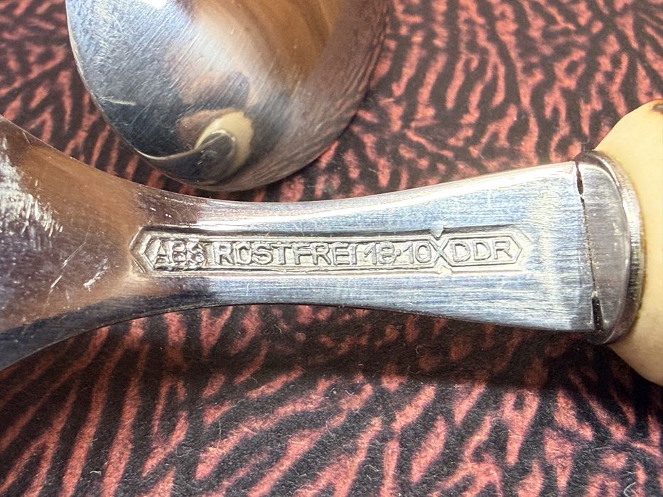 Эксклюзивные столовые приборы натуральный рог ABS Rostfrei мотив охота