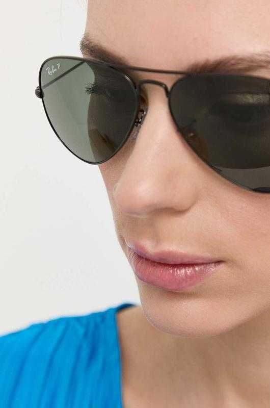 Новые солнцезащитные очки ray ban aviator авиатор оригинал черные