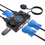 Przełącznik KVM VGA 2 Port MT-VIKI z USB i Kabelami 2w1