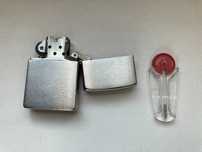 Zippo Lighter. Classic Brushed Chrome. Made in USA. Запальничка.
