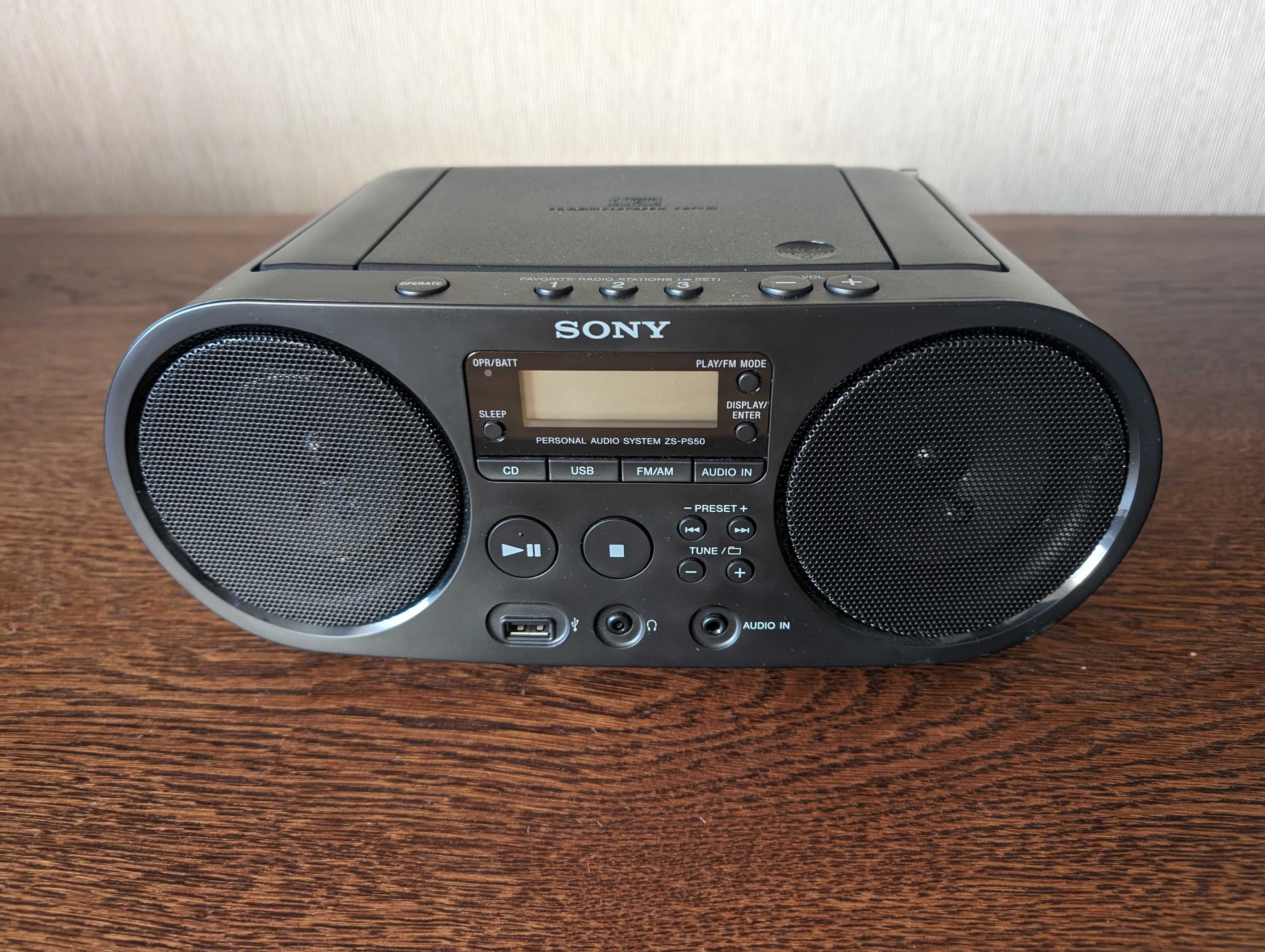 Radio Sony ZS-PS50 (z uchwytem typu boombox, stan idealny)