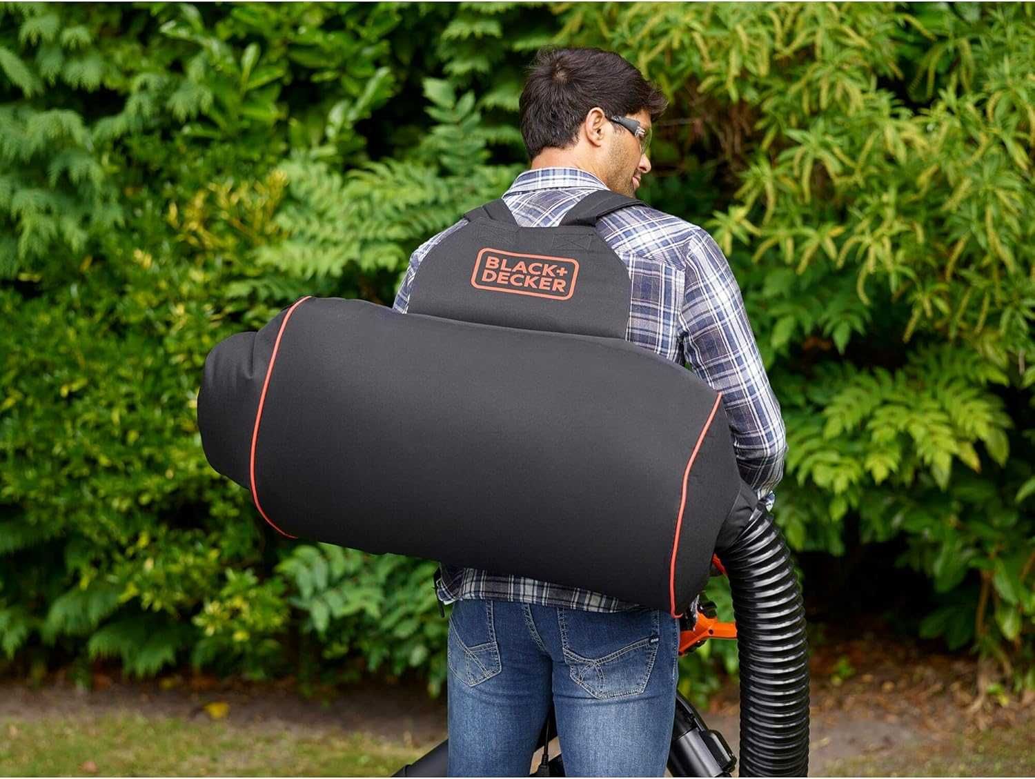 Aspirador Triturador e soprador de folhas de mochila 3 em 1 de 3000 W