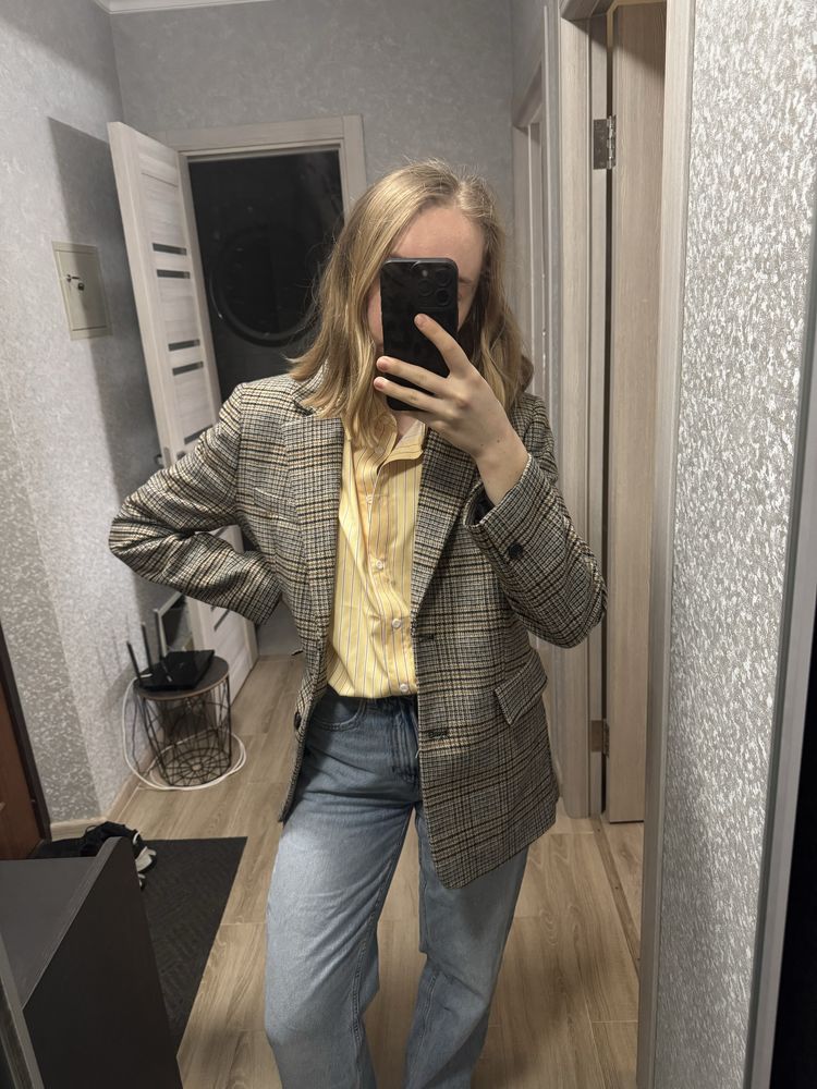 Сорочка в смужку в кольорі butter yellow