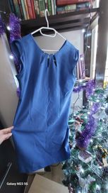 Chabrowa niebieska sukienka quiosque rozm. 42