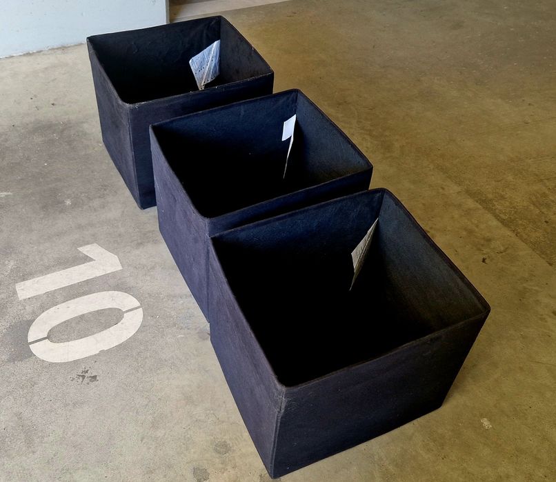 3 Caixas de arrumação Ikea, modelo Drona