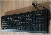 Миша PS/2 Проводная Mouse Дротова клавіатура Canyon CNR-KeyB6U-ru USB