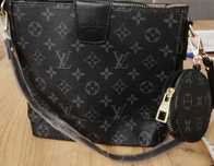 Louis Vuitton klasyczna czarna torebka do ręki mała