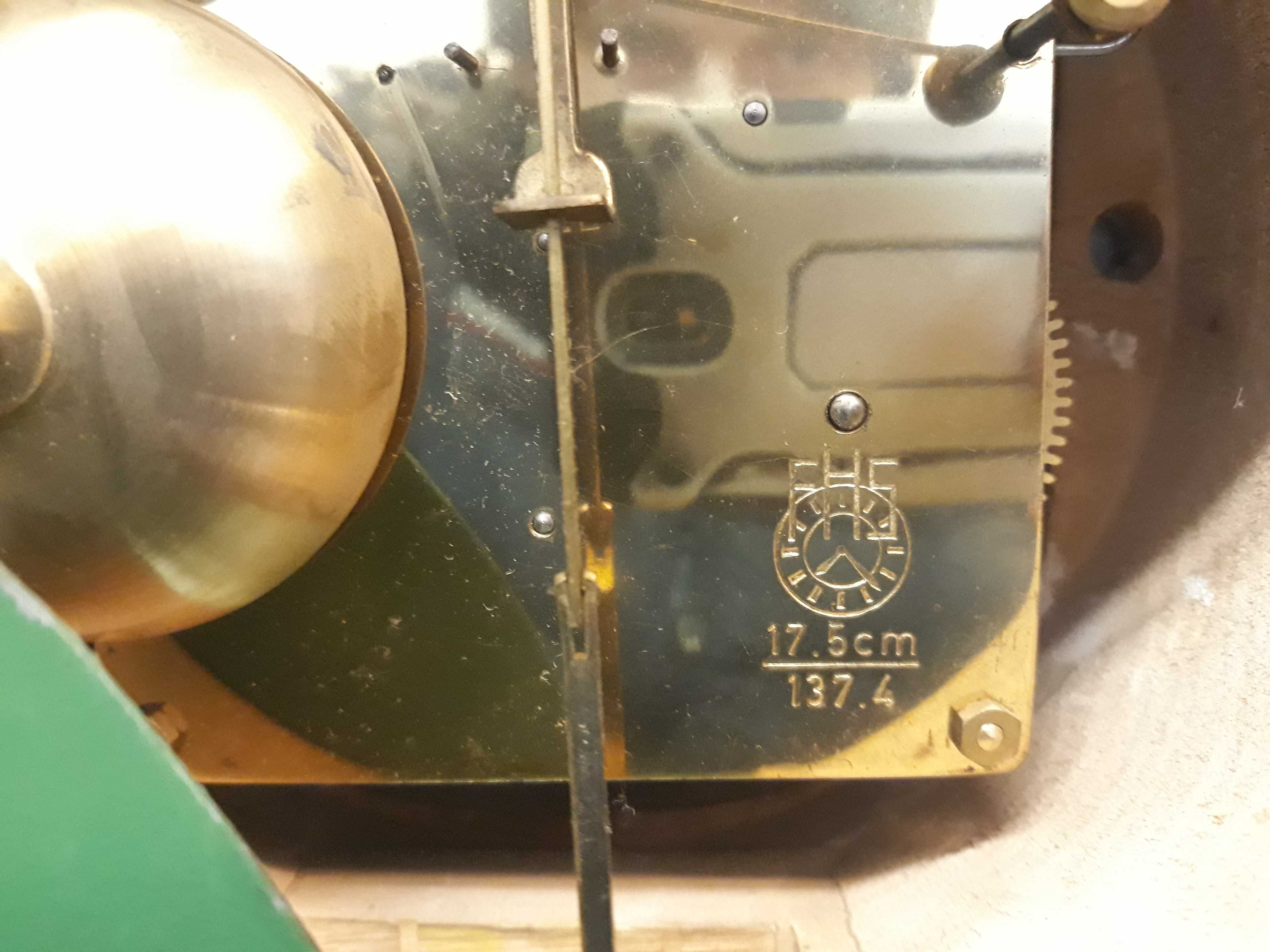 Zegar JMP FHS Hermle ścienny mechaniczny kartel złoty rokoko rocaille