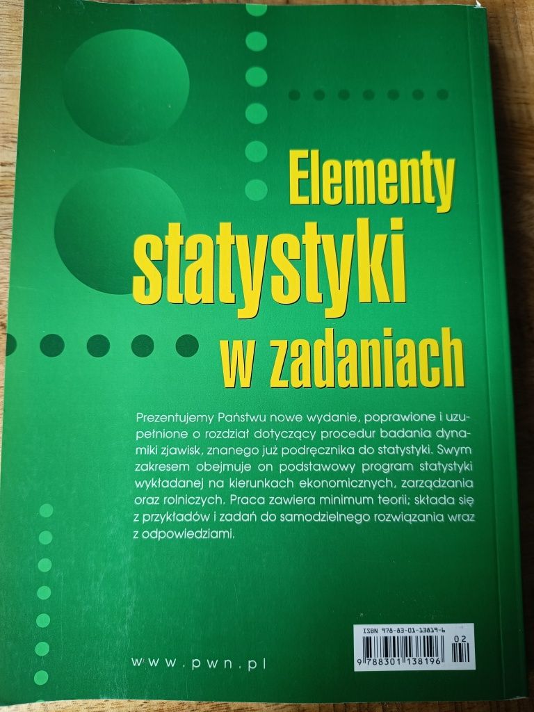 Elementy Statystyki w zadaniach Karol Kukuła