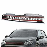Grelha desportiva preta/vermelha para Volkswagen Golf 6 de 2008 a 2013