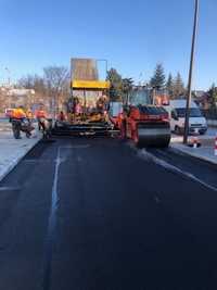 Budowa dróg asfaltowanie łatanie dziur układanie asfaltu asfalt drogi
