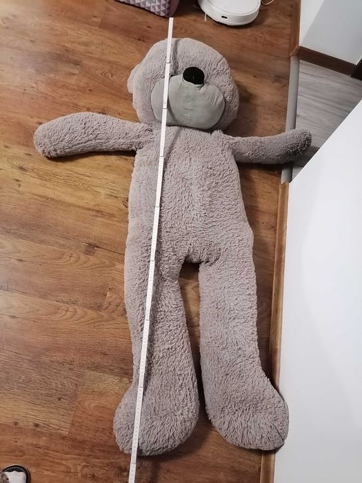 Miś pluszowy XXL 160 cm szary