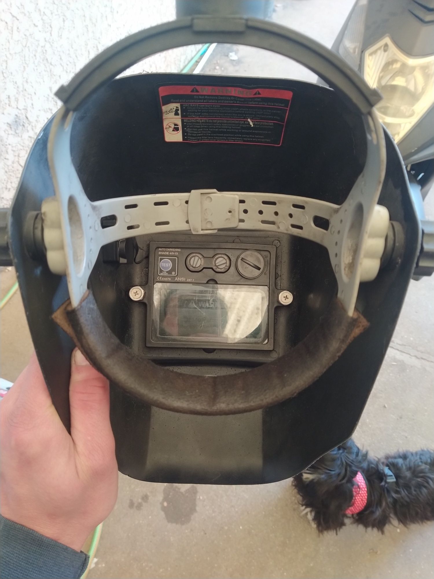 Máscara soldar automática