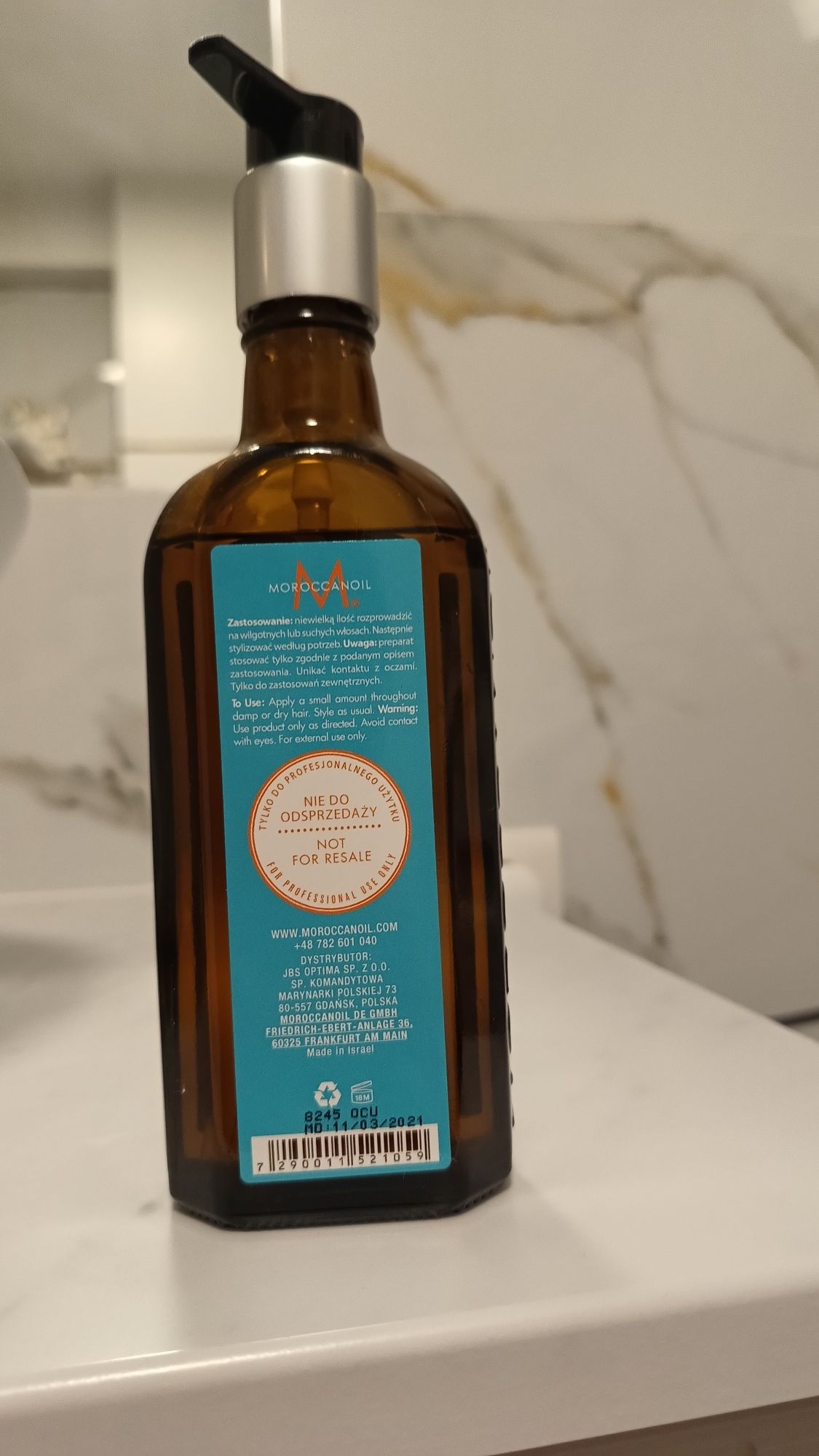 Moroccanoil kuracja do włosów eliksir wygładzający olejek arganowy