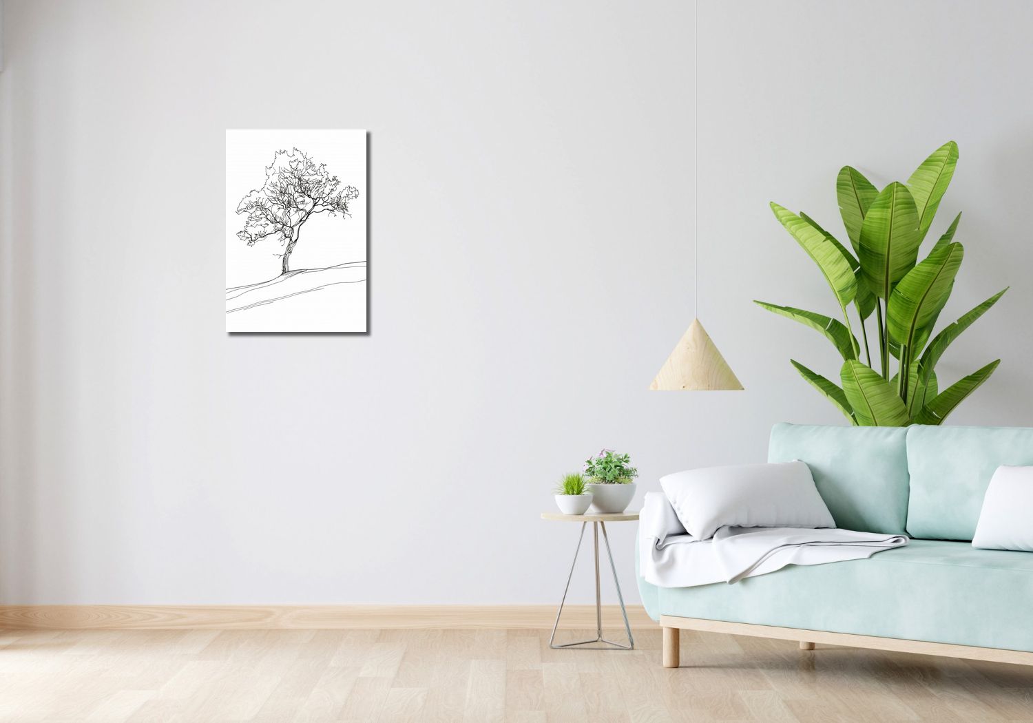 Obraz 40x60cm Drzewo w Zarysie