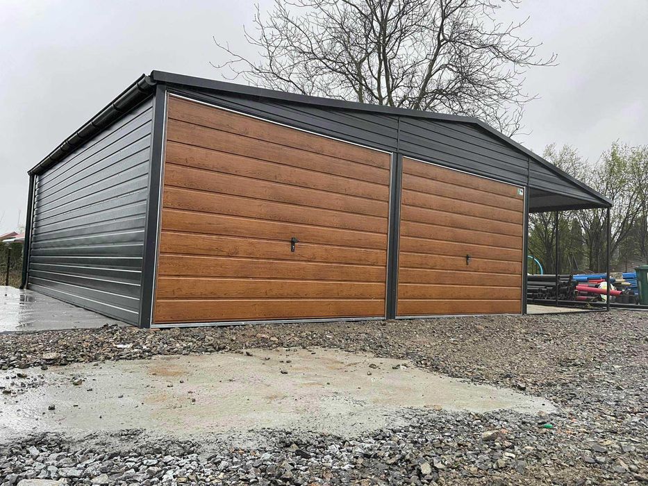 Garaż blaszany, wiata. WZMOCNIONY PROFILAMI. Producent. Cała Polska