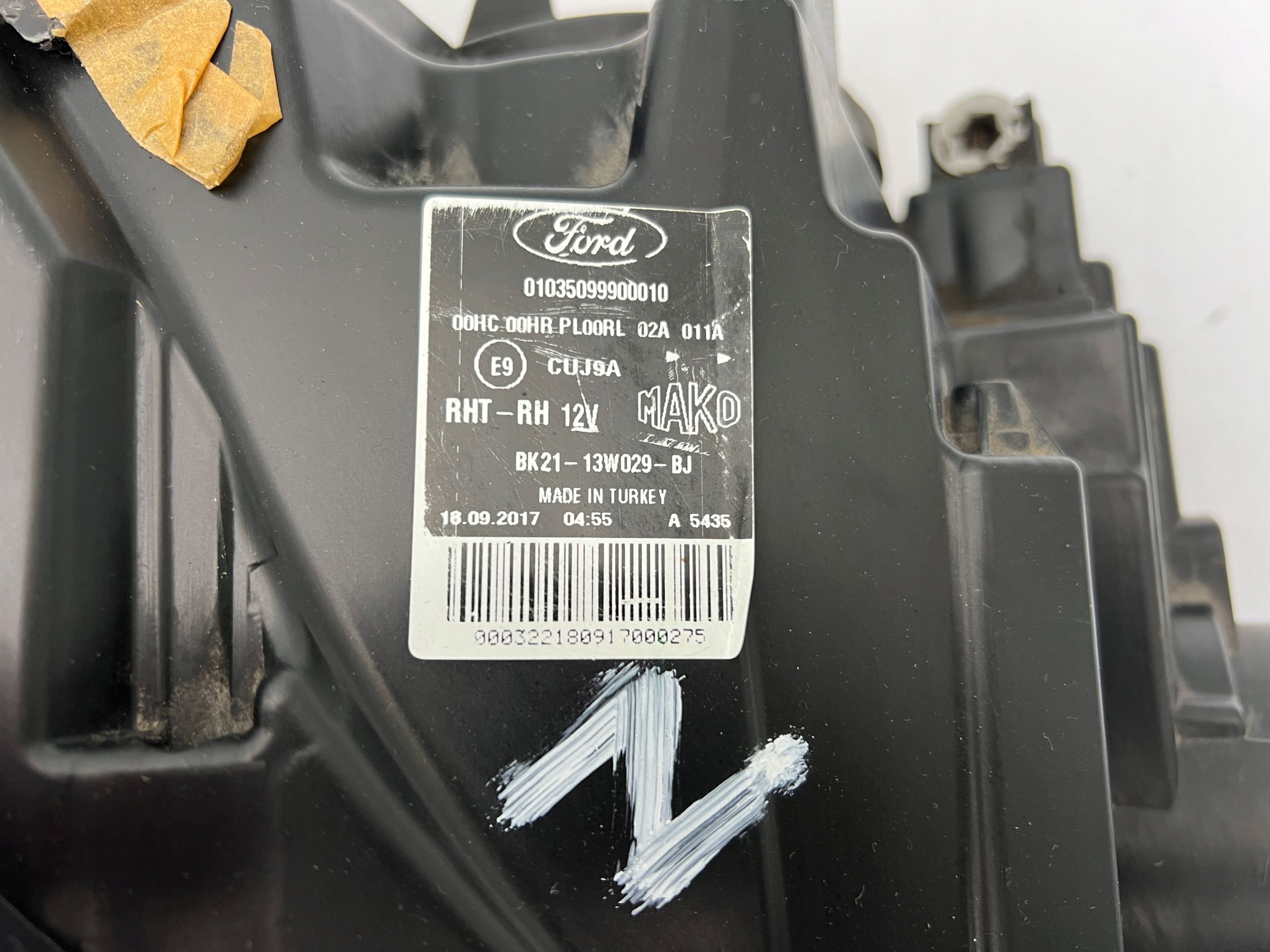 Ford Transit Custom Lampa Przednia Prawa Europa N