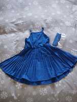 Vestido menina azul