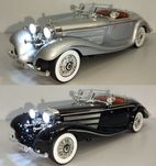 Mercedes-Benz 500K кабриолет модель 1:24 Jinlifang Металл звук свет