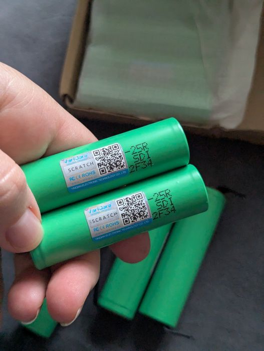 Акумуляторні батареї 18650, 2500 мАг 10 шт