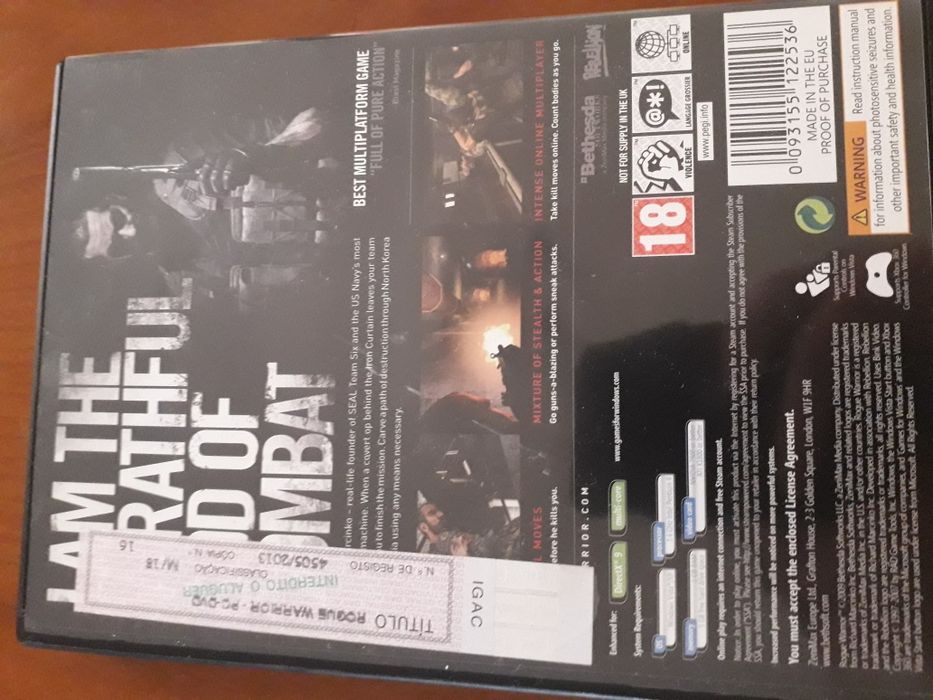 Jogo PC Rogue Warrior