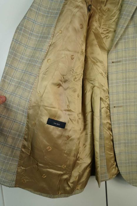 Aigner kremowa wełniana marynarka męska 54 XL wus07