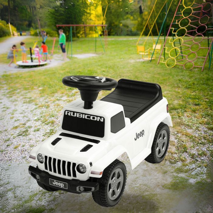 Jeździk Jeep Rubicon biały samochód samochodzik dla dzieci auto