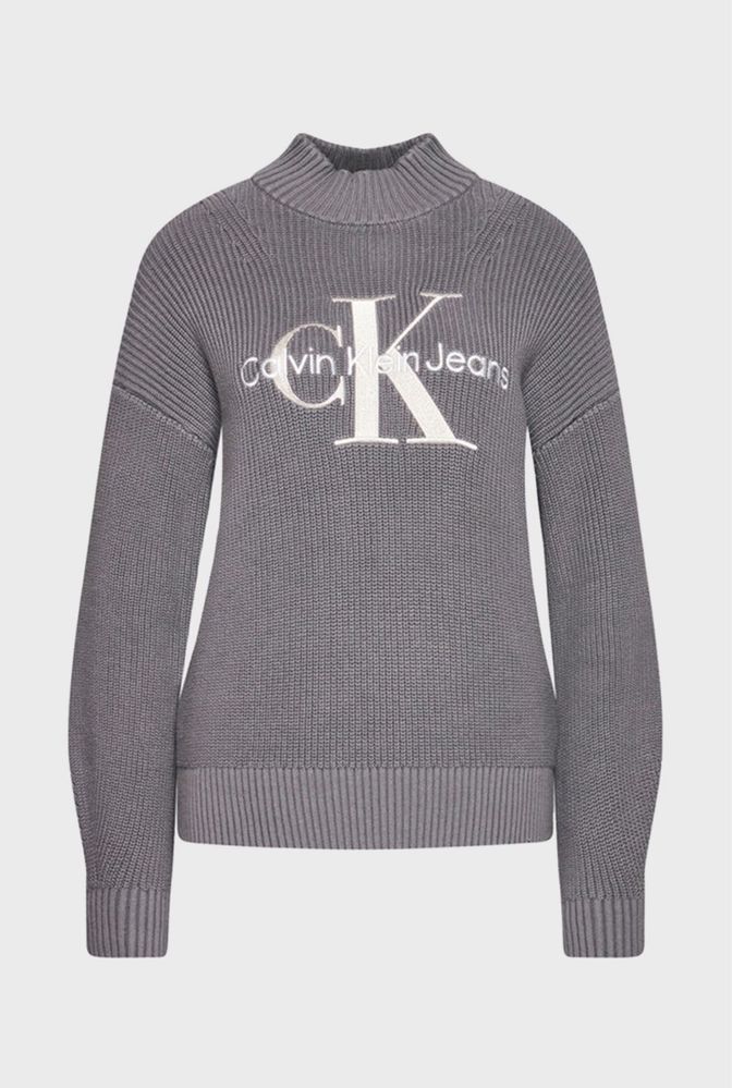 Calvin klein jeans жіночий сірий джемпер (светр)