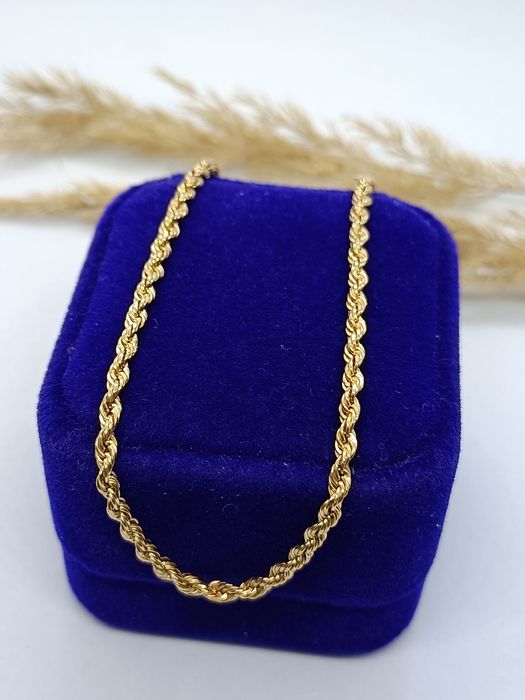 Klasyczna bransoletka kordel ze złota, złoto pr 375