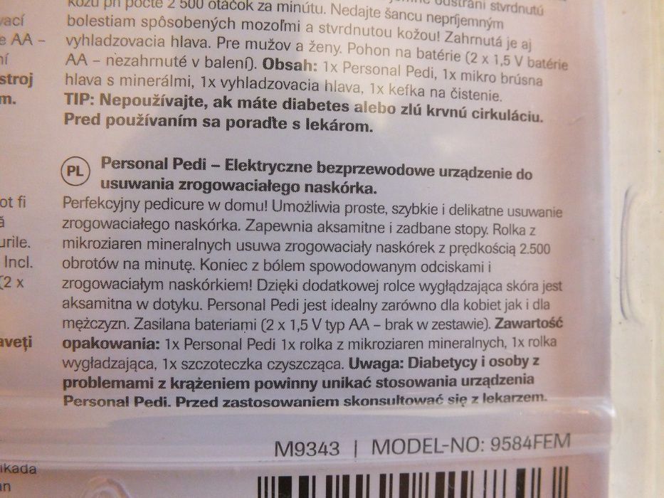 Elektryczna tarka do stóp pięt frezarka polerka Nowa!