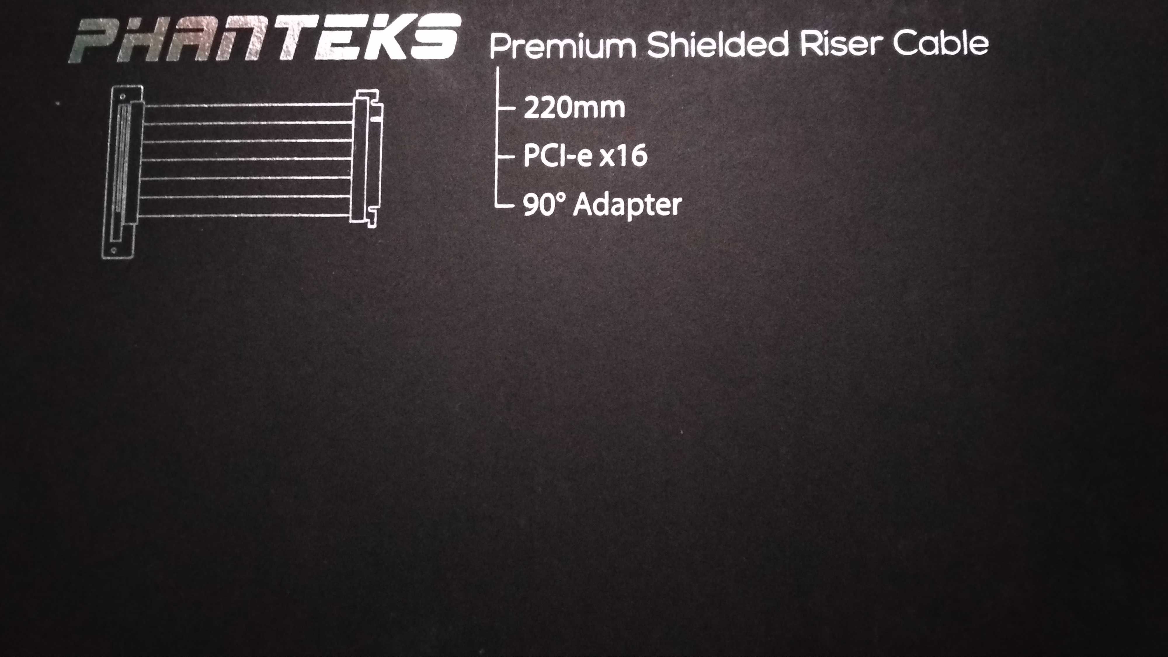 Phanteks Premium Shielded 22см PCI-E x16 Riser Cable 90° Adapter