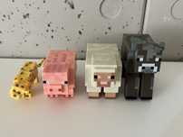 Figurki Minecraft – Zestaw 4 sztuki (świnia, owca, krowa, ocelot)