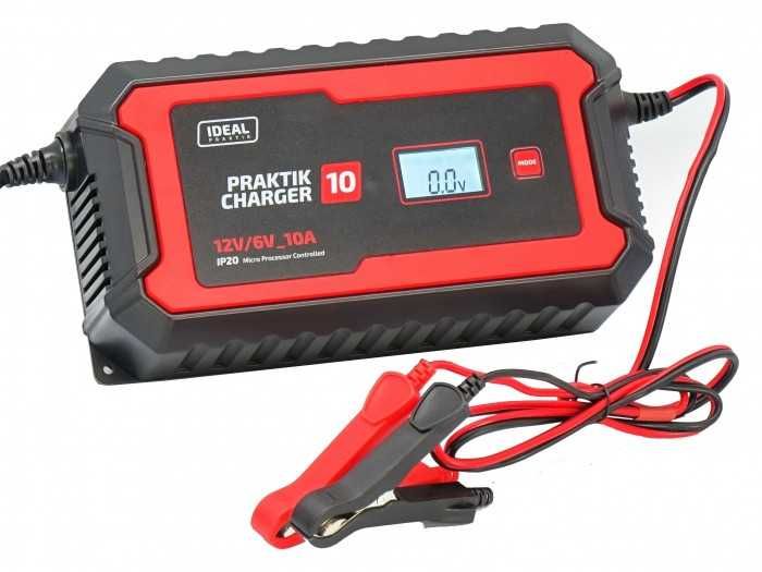 Inteligentna Ładowarka Prostownik PRAKTIK CHARGER 10 LCD 6/12V