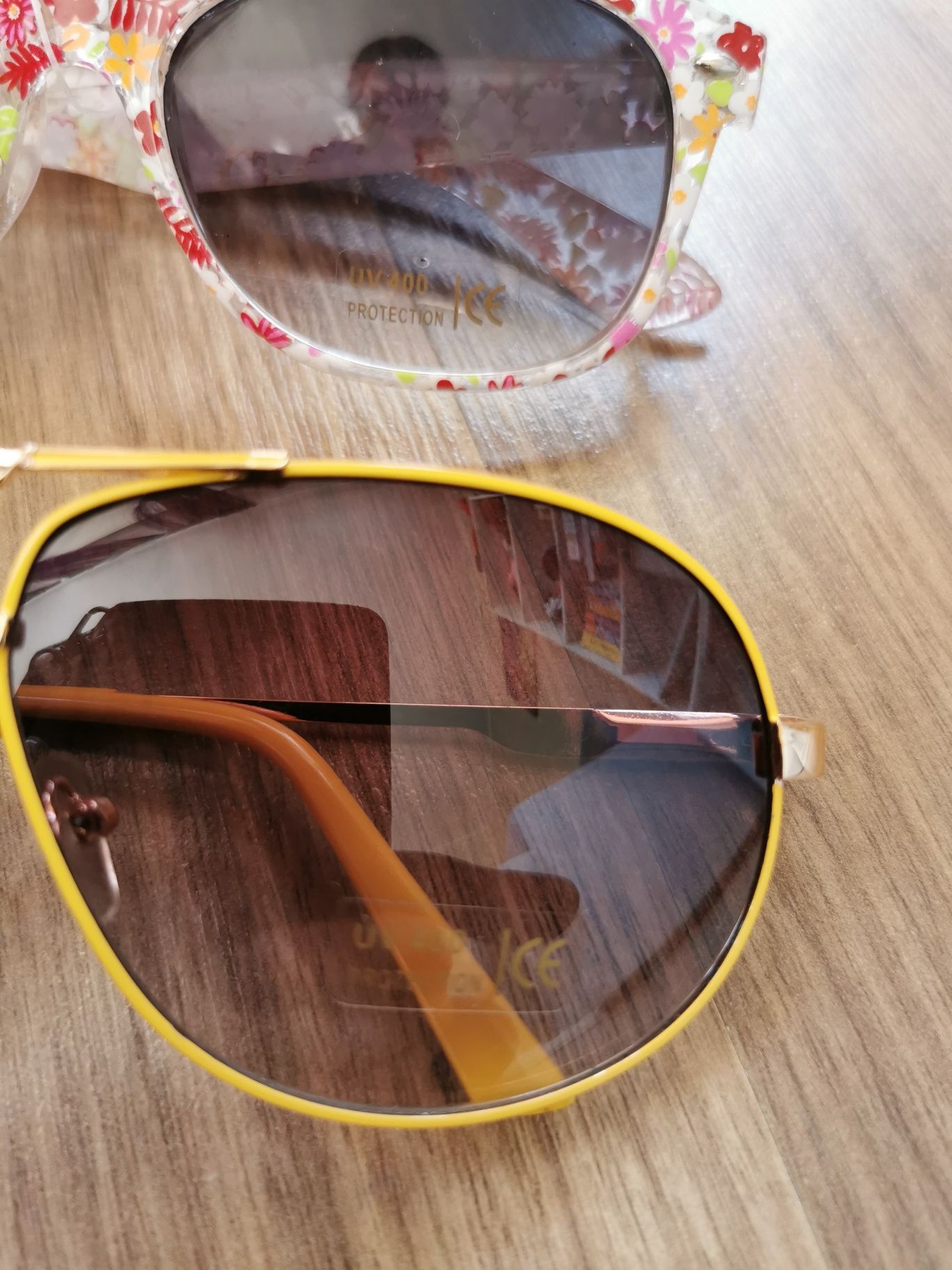 Zestaw nowych okularów przeciwsłonecznych 3 pary filtry policyjne i kw