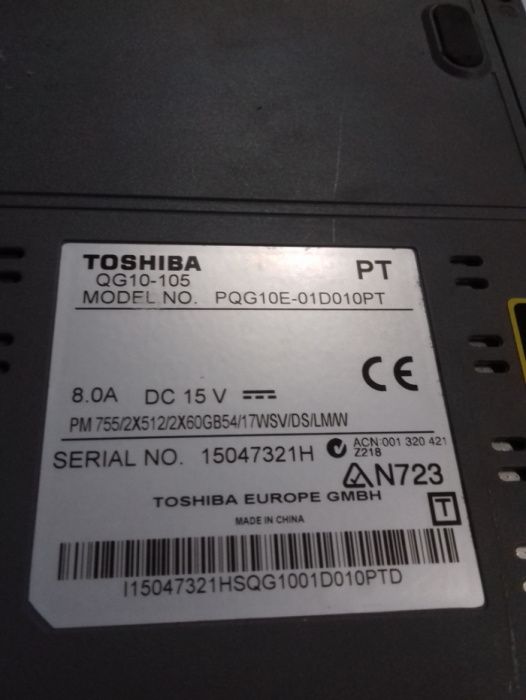 portatil toshiba