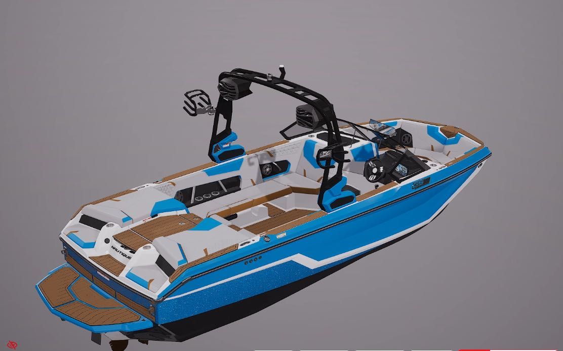 Łódź motorowa do wakesurfa, wakeboarda i nart wodnych Nautique GS22/25