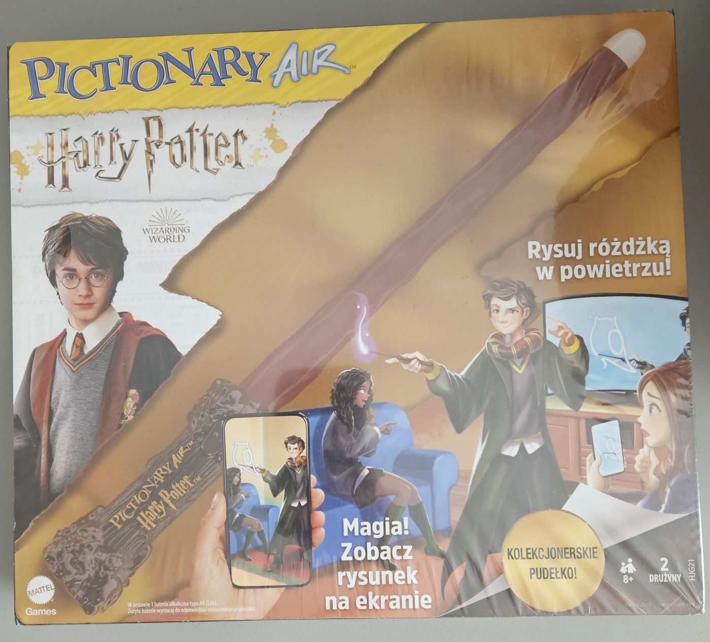 NOWA GRA planszowa rysowanie Mattel Pictionary Air Harry Potter