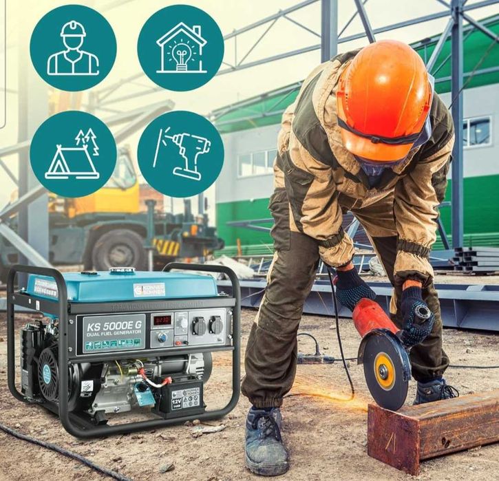 Генератор на зрідженому паливі/бензині K&S Könner&Söhnen KS 5000E G