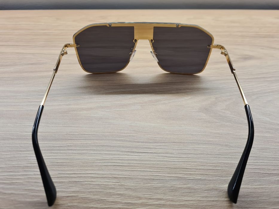 Nowe Męskie Zlote Okulary Przeciwsłoneczne Polaryzacyjne UV400 Gucci