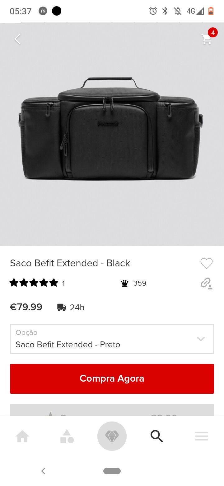 Saco Lancheira De Ginásio Prozis Be Fit Bag Como Novo