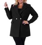 nowy elegancki żakiet marynarka damski złote guziki plus size 4xl 5xl