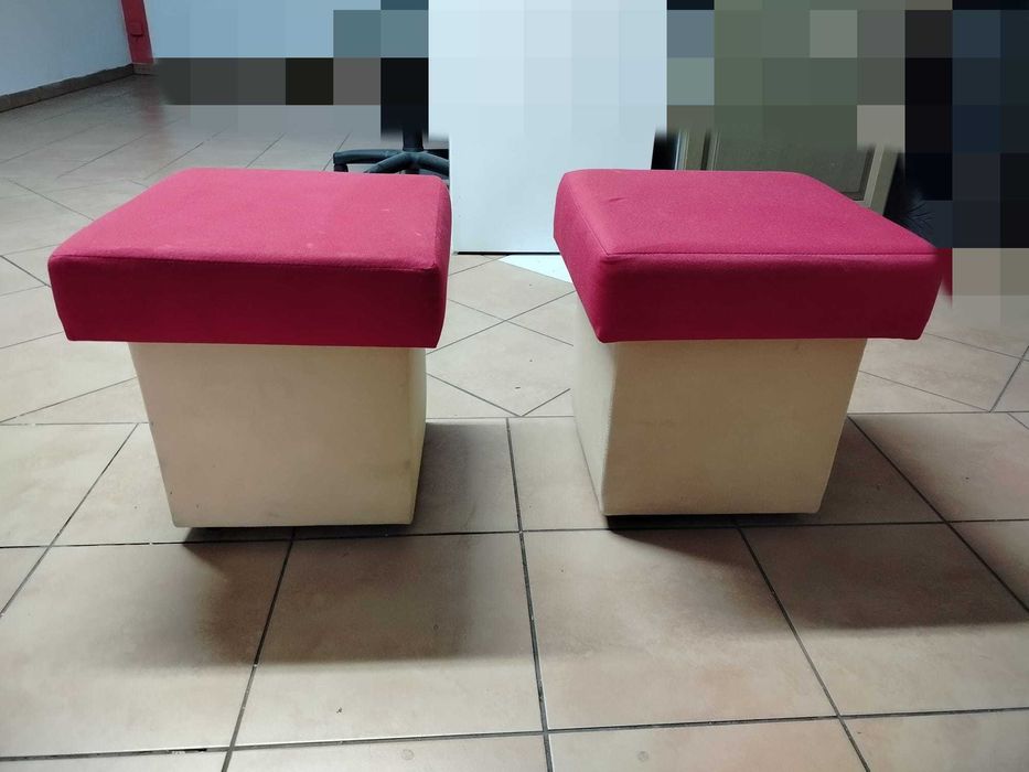 Klocki, pufki z schowkiem