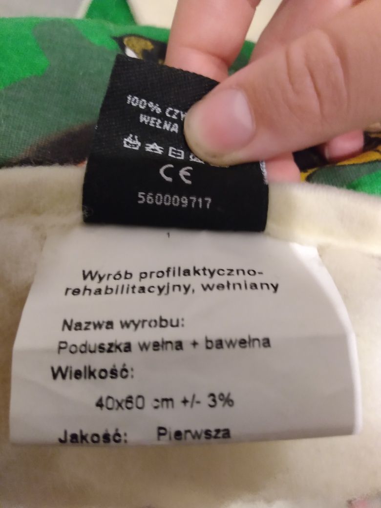 Kołdra + poduszka wełna+bawełna