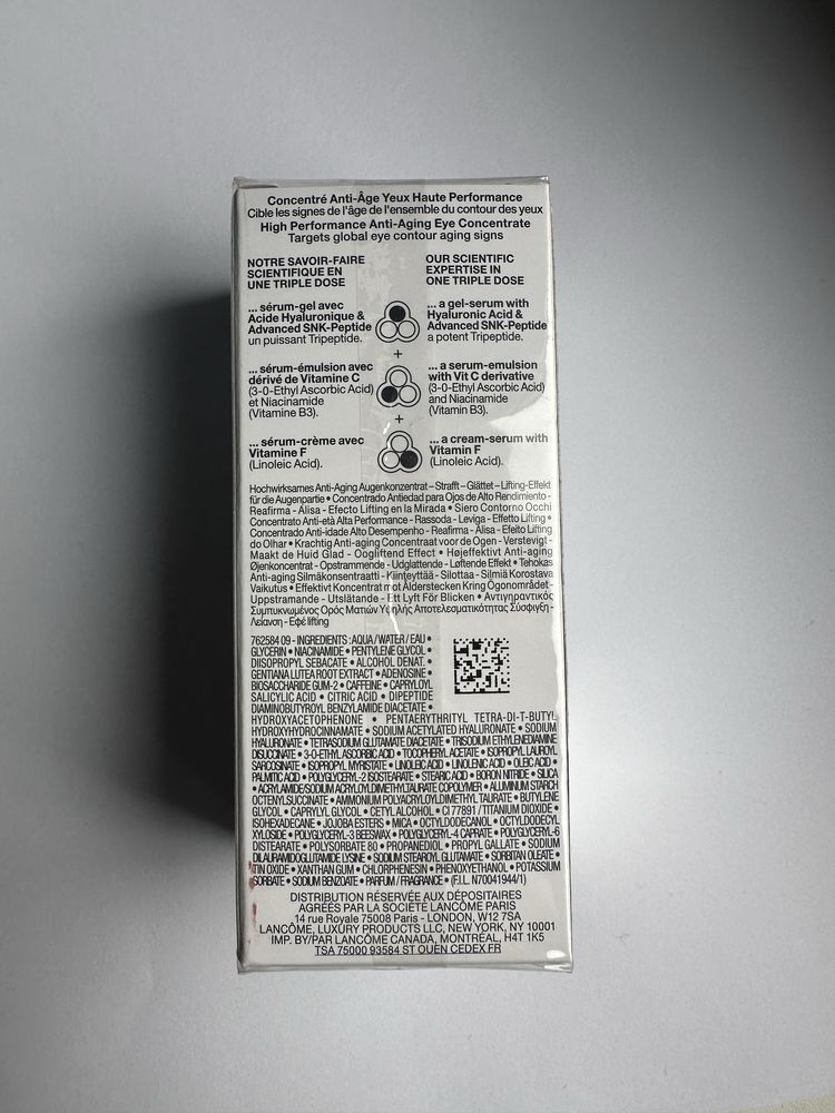 Lancôme Rénergie H.C.F. Triple Serum pod oczy 20 ml nowy w folii