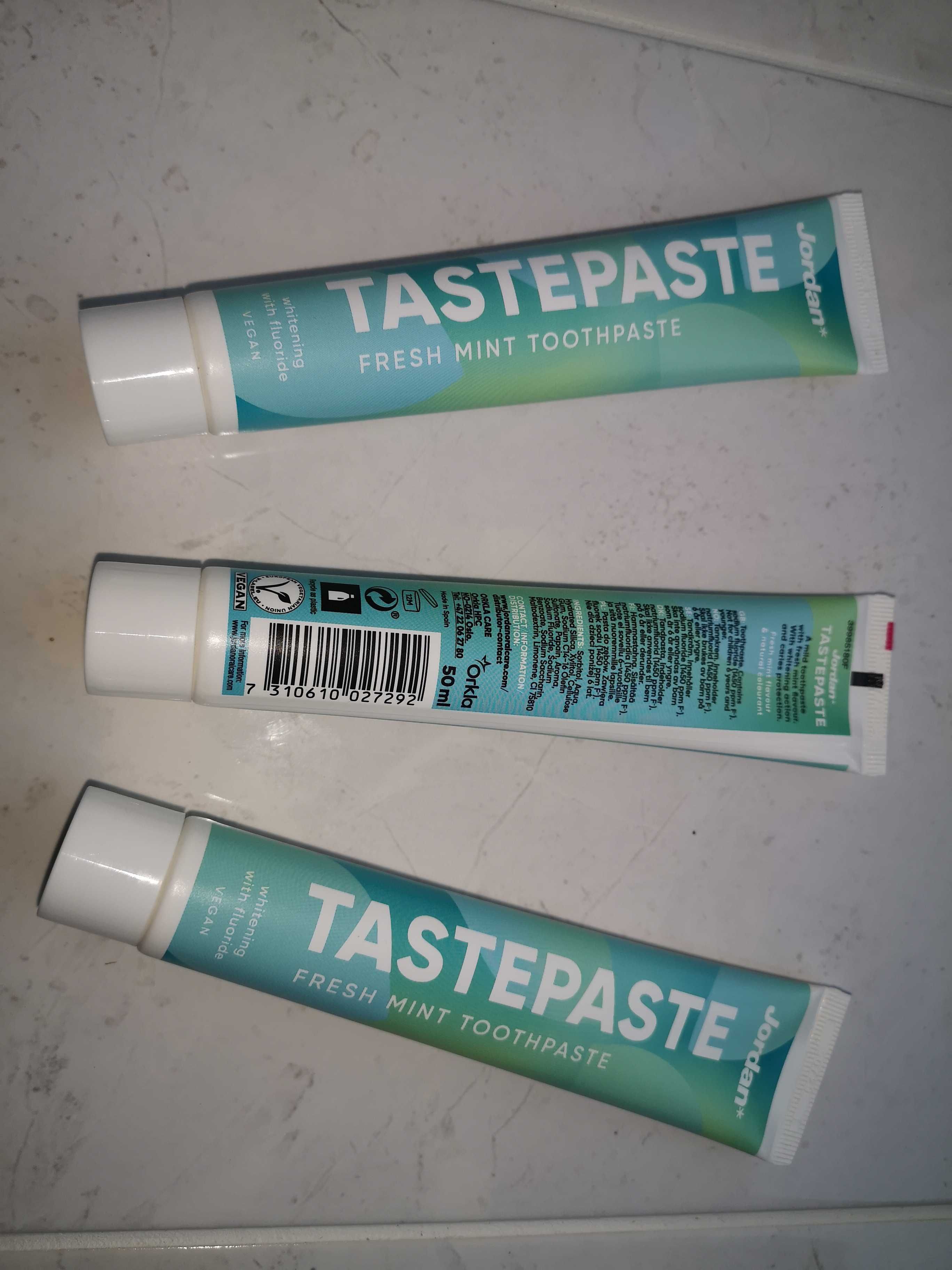 Натуральная зубная паста Jordan Tastepaste fresh mint - Made in Spain